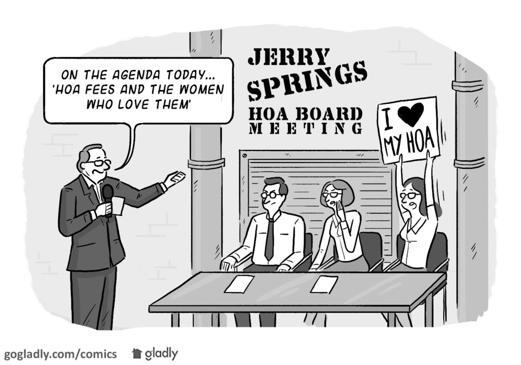 Taking control HOA meeting comic